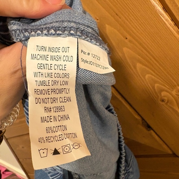 Indigo Rein Jean Style Jogger Cargo Pants Medium Cotton - Picture 3 of 4